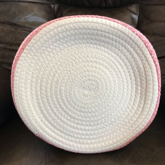 Pillowfort Multi Stripe Coiled Rope Storage Basket - Picture 2 of 11